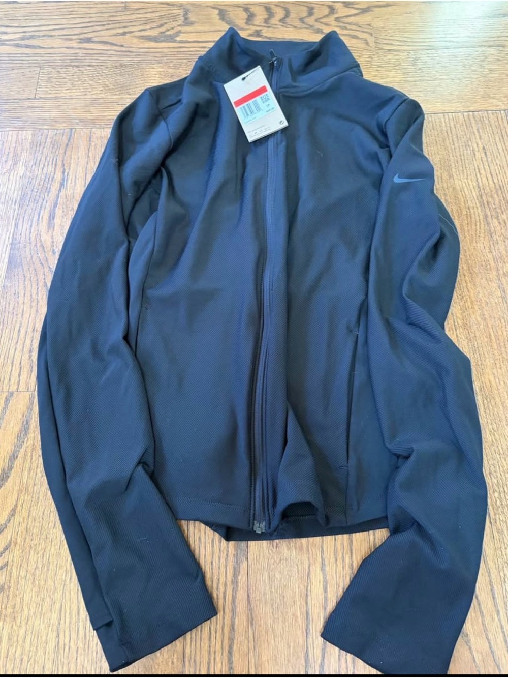 Nike Womens Black Training Jacket with Subtle Swoosh